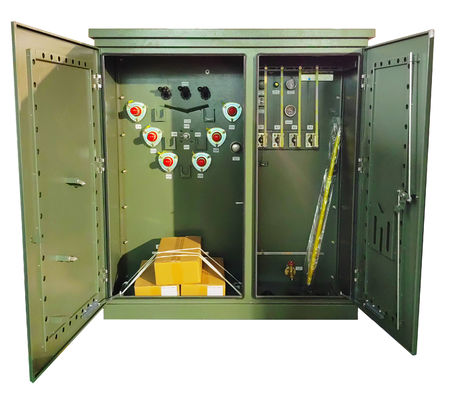 خرید پد ترانسفورماتور نوع روغن سه فاز 300KVA نصب شده 12470V 240Y تولید آنلاین