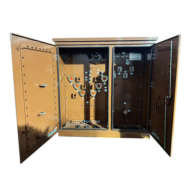 خرید 500 Kva سه فاز توزیع برق پد نصب ترانسفورماتور قدم پایین 12470v به 480v تولید آنلاین