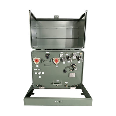 خرید روغن ترانسفورماتور الکتریکی 75kva 1 مرحله نصب شده در 12.4 KV تا 120V aNSI IEEE تولید آنلاین