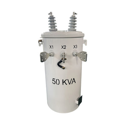 خرید 50kva واحد فاز قطب نصب شده ترانسفورماتور روغن غوطه ور توزیع 4160V تا 120/240V تولید آنلاین