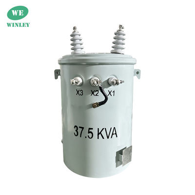 خرید 37.5kva یک فاز قطب نصب شده ترانسفورماتور الکتریکی Onan 4160V تا 480V ANSI تولید آنلاین
