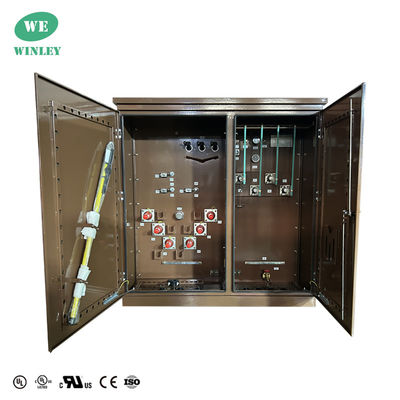 خرید 3 مرحله پد نصب شده ترانسفورماتور توزیع قدم پایین 1000Kva 34500V تا 208Y روغن غوطه ور شده رنگ سفارشی UL / CUL تولید آنلاین