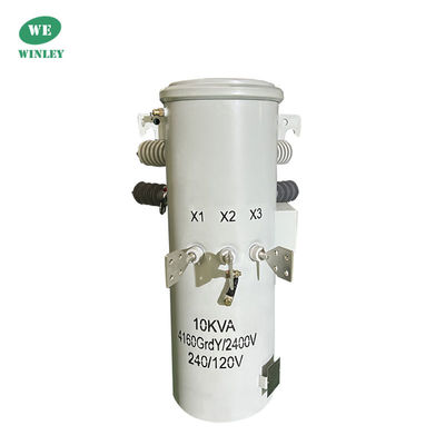 خرید 10KVA یک فاز قطب نصب شده ترانسفورماتور توزیع روغن غوطه ور 4160V تولید کننده تولید آنلاین