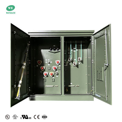 خرید روغن ترانسفورم 500Kva سه فاز نصب شده برای توزیع برق مسکونی 12.47KV تولید آنلاین