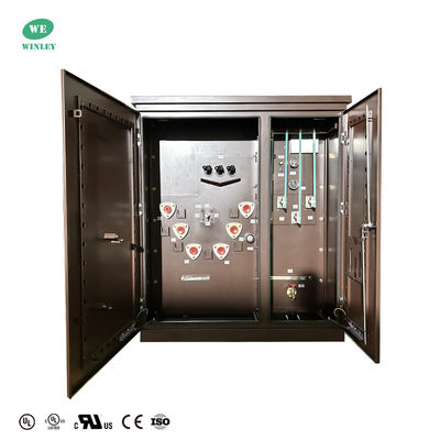 خرید گواهینامه UL 300kva سه فاز پد نصب شده ترانسفورماتور حلقه تغذیه 12470V تا 208Y استانداردهای IEEE ANSI تولید آنلاین