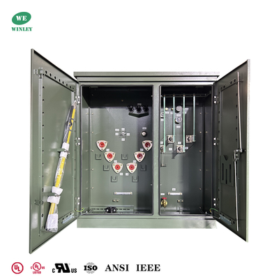 خرید UL فهرست شده 300Kva 3 مرحله ترانسفورمور نصب پد 12.47KV تا 480V تغذیه شعاعی استانداردهای ASNI / IEEE تولید آنلاین