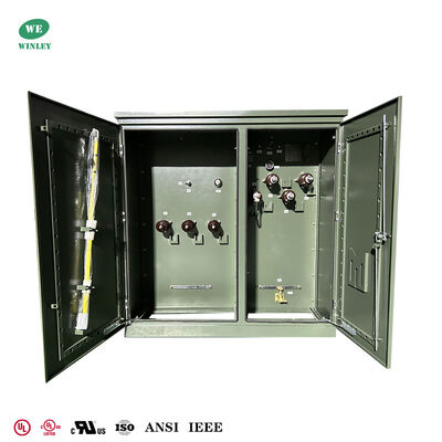 خرید 3000Kva Pad نصب ترانسفورماتور سه فاز روغن غوطه ور 24.94KV تا 4160V Transformer Pad Mount تولید آنلاین
