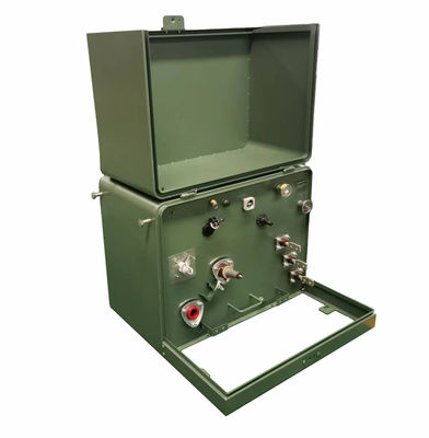پد ترانسفورماتور نوع روغن تک فاز 75KVA نصب شده 19920V 34500V