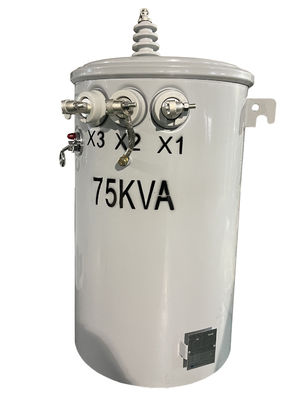 ترانسفورماتور نوع روغن پایه 75KVA 7620V 13200V تک فاز