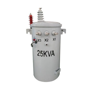 روغن ترانسفورماتور پایه تک فاز 25 Kva Immerse Hv Power