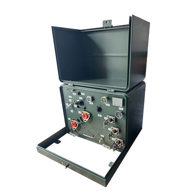 واحد فاز در خارج از نوع روغن ترانسفورمر پد نصب شده زمین نصب شده 12.4kV