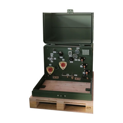 نوع روغن 12470V 240V ولتاژ ثانویه یک فاز پد نصب ترانسفورماتور 100kVA