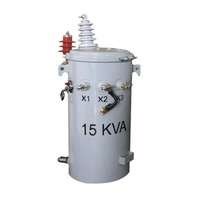 15kva قطب نصب توزیع واحد فاز ترانسفورماتور روغن غوطه ور 4160v تا 240v