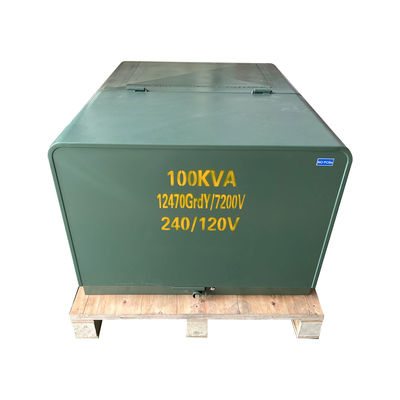 ترانسفورماتور 100kva Single Phase Pad Mounted Loop 34.5kv 13.2kv 12.4 Kv