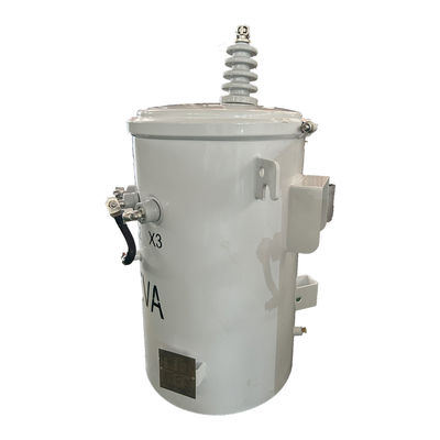 ترانسفورماتور تک فاز نصب شده برقی 25Kva ANSI استاندارد IEEE 12.47KV