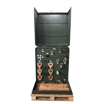ترانسفورماتورهای توزیع نصب شده بر روی پد تغذیه شعاعی 34500V به 240v 100kVA