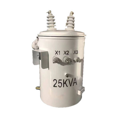ترانسفورماتورهای توزیع 25kva تک فاز پر از روغن 13.8KV تا 240V