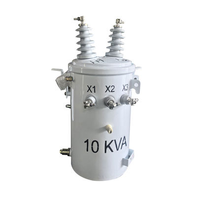 ترانسفورماتور توزیع 10Kva تک فاز قطب نصب شده 12470V تا 240V