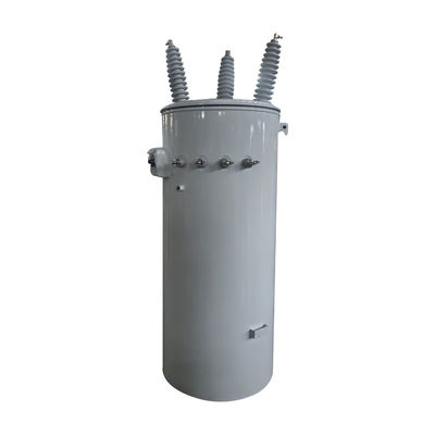 112.5Kva سه فاز قطب بالا نصب شده ترانسفورماتور توزیع روغن غوطه ور 35KV