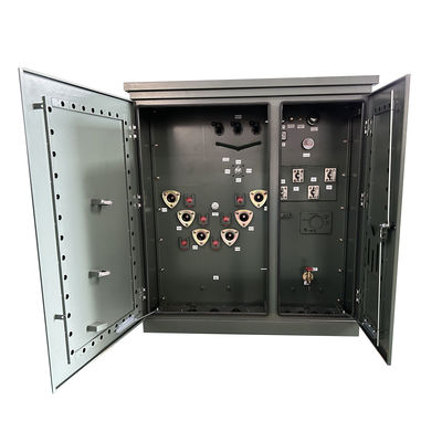 112.5Kva ولتاژ بالا سه فاز پد نصب شده ترانسفورماتور الکتریکی روغن غوطه ور 13200V به 480V