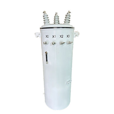 45KVA قطب برق سه فاز نصب شده ترانسفورماتور توزیع روغن غوطه ور 12000V