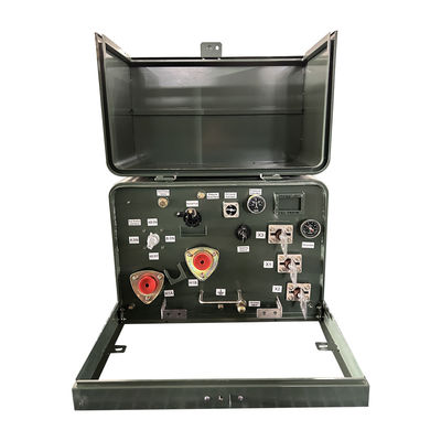IEEE CSA استانداردهای IEC تغذیه حلقه ای تک فاز پد نصب شده ترانسفورمور روغن نوع 4160V تا 240V 37.5Kva