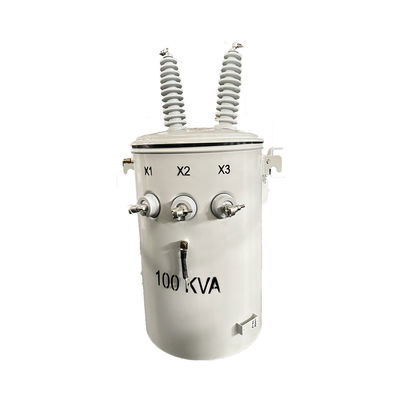 ترانسفورماتور نصب شده بر یک قطب تک فاز 23KV تا 240V مطابق با استانداردهای ANSI IEEE