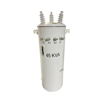 75KVA روغن ترانسفورماتور سه فاز نصب شده 13800V تا 480V غوطه ور