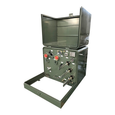 100kva واحد فاز پد نصب شده ترانسفورماتور مسکونی در فضای باز Ansi C57 34.5v تا 120v