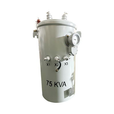 75Kva ترانسفورماتور برق نوع روغن توزیع واحد مرحله قطب نصب ترانسفورماتور 2400/4160GrdY