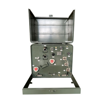 50KVA واحد فاز پد نصب شده ترانسفورمور تغذیه شعاعی ANSI استاندارد IEEE 34500V تا 120V