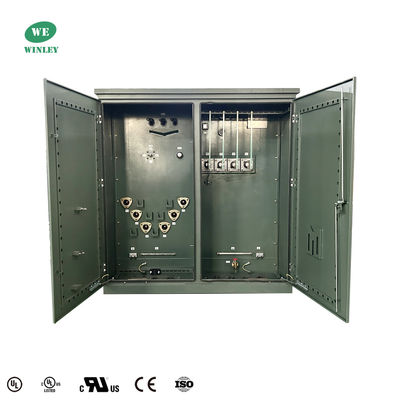 2500kva ترانسفورماتور سه فاز نصب شده ANSI IEEE استاندارد برق 12.47kv تا 4160V