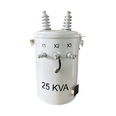 25KVA واحد فاز قطب نصب ترانسفورموری توزیع 4160V تا 120V ANSI / IEEE C57