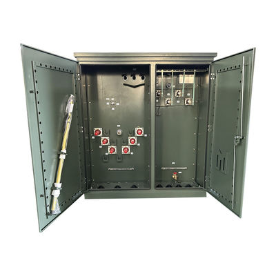 2500 Kva سه فاز پد نصب شده ترانسفورماتور برق ولتاژ بالا 35KV تا 480V
