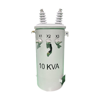 10 Kva واحد فاز قطب نصب شده ترانسفورماتور توزیع بالا 12.470KV مطابق با DOE 2016 CSA ANSI / IEEE استانداردها