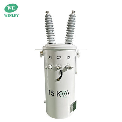 سیستم توزیع برق IEC استاندارد یک فاز قطب نصب شده 15KVA 24.94 / 0.24KV