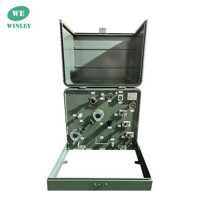 ترانسفورماتور نصب شده بر یک پد تک فاز 100Kva 12470GrdY/7200 ANSI IEEE CSA استانداردها