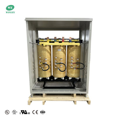 UL گواهینامه 500KVA سه فاز خشک نوع ترانسفورماتور کلاس C ولتاژ پایین 480V تا 220V غیر پوشانده