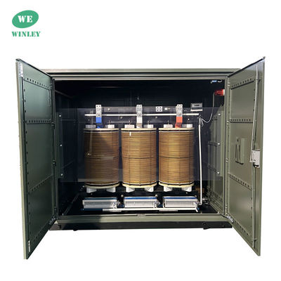 1000kva سه فاز خشک نوع فشار خلاء ترانسفورماتور نفوذ VPI کلاس H 13800V