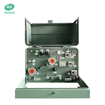 UL فهرست شده 25 kVA یک مرحله ای ترانسفورماتور نصب شده 13200V تا 240V ترانسفورماتور توزیع برق غرق شده در روغن