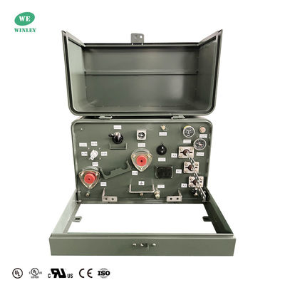UL 37.5KVA 13800V تا 240/120V ترانسفورماتور توزیع غوطه ور شده در روغن ترانسفورماتور تک فاز نصب شده در پد