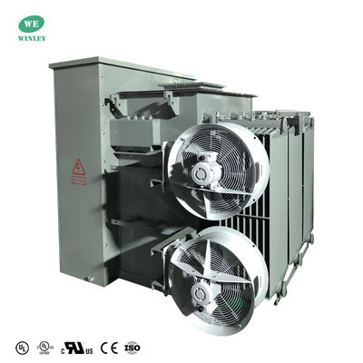 2500Kva 3100KVA ترانسفورمور سه فاز نصب شده KNAF 24.94KV تا 480Y توزیع مایع پر شده UL گواهینامه