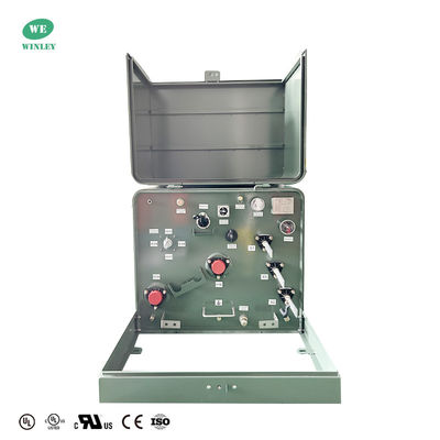 ترانسفورماتور توزیع 75Kva Single Phase Pad Mounted Step Down 34.5KV به 240V استانداردهای ANSI IEEE