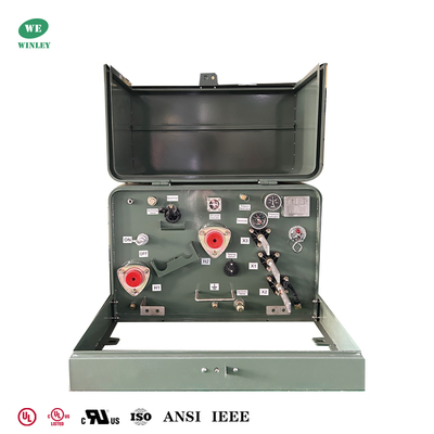 50Kva تک فاز پد نصب شده ترانسفورماتورهای توزیع قدرت 240V تا 4160V UL لیست شده CSA ANSI قیمت استاندارد های IEEE